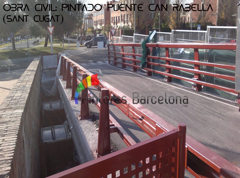 Pintores Barcelona pintado de puente